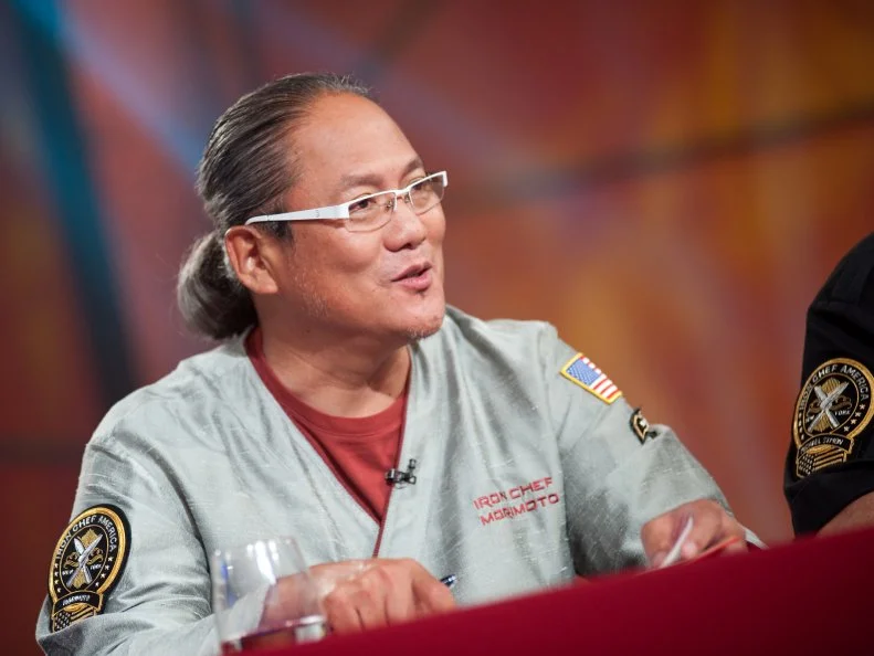 Guest Judge Iron Chef Masaharu Morimoto in for the head-to-head battle between Rival Chef Alex Guarnaschelli and Amanda Freitag in the "Heritage" as seen on Food Network’s Season 5.