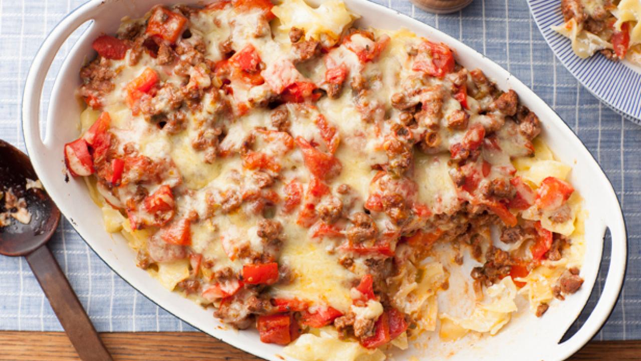 Beef and Cheddar Casserole