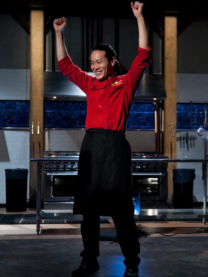 Chopped Champion Chef Jun Tanaka after winning the tournament, as seen on Food Networks Chopped, Season 14.