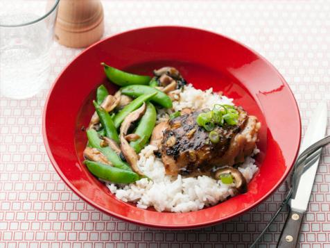 Chicken with Snap Peas and Shiitakes