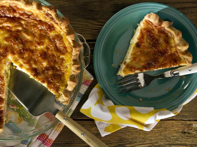 Ham, Leek and Gruyere Quiche Recipe Kelsey Nixon Food Network