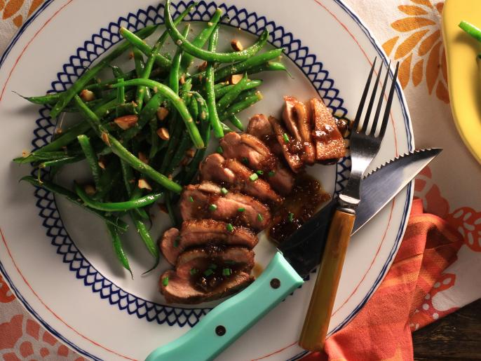 Seared Duck Breast with Fig Sauce Recipe | Kelsey Nixon | Food Network