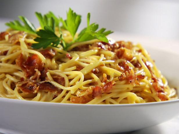 Spaghetti Carbonara Recipe  Sandra Lee  Food Network