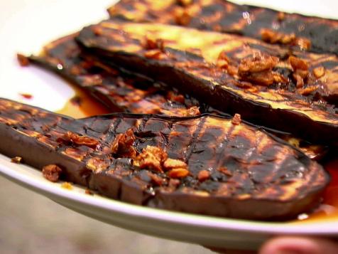 Grilled Eggplant with Sherry Vinegar Drizzle