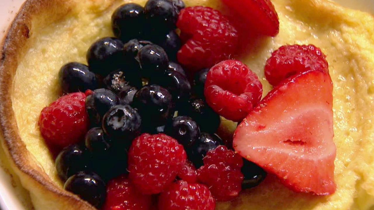 Ina's Tri-Berry Oven Pancakes