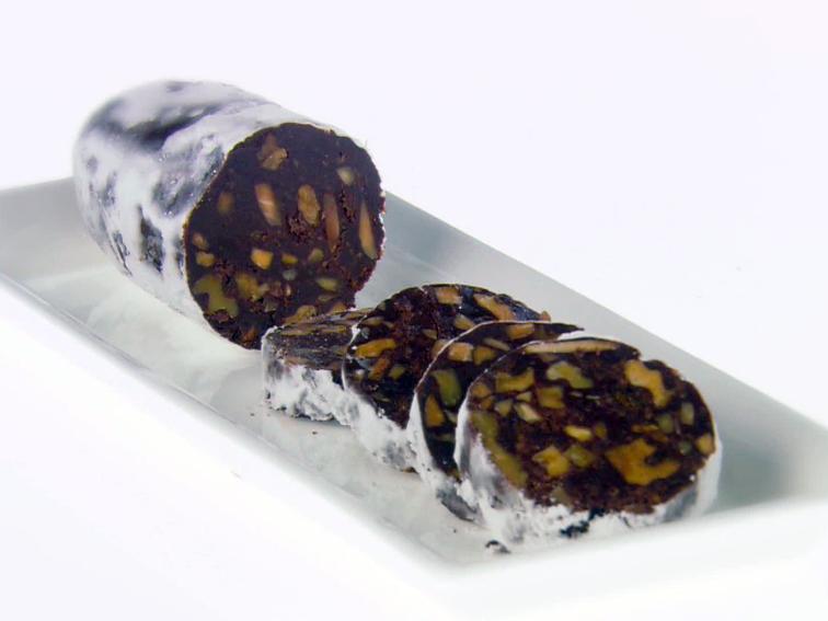 Chocolate Dessert Salami Recipe Giada De Laurentiis Food Network