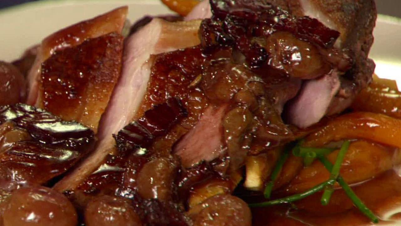 Duck Breast with Grape Sauce