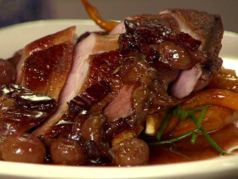 Seared Duck Breast with Grape Sauce