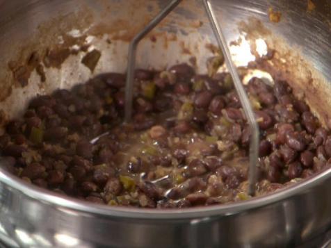 Smashed Black Beans
