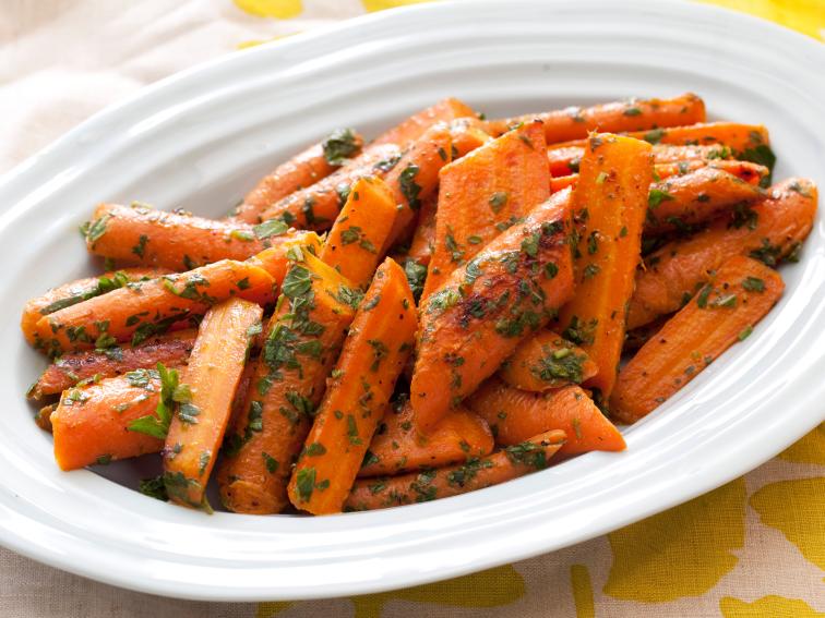 PanRoasted Carrots with Mint and Parsley Gremolata Recipe Food