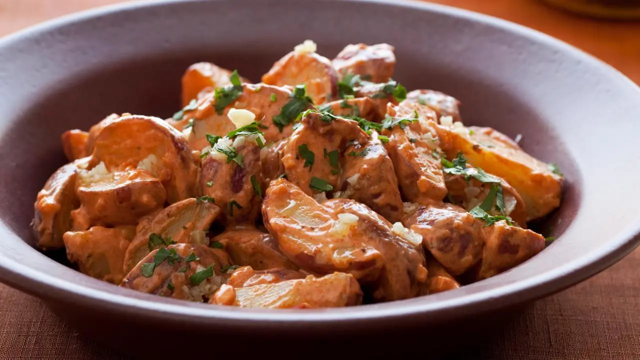 Lighter Smoky New Potato Salad