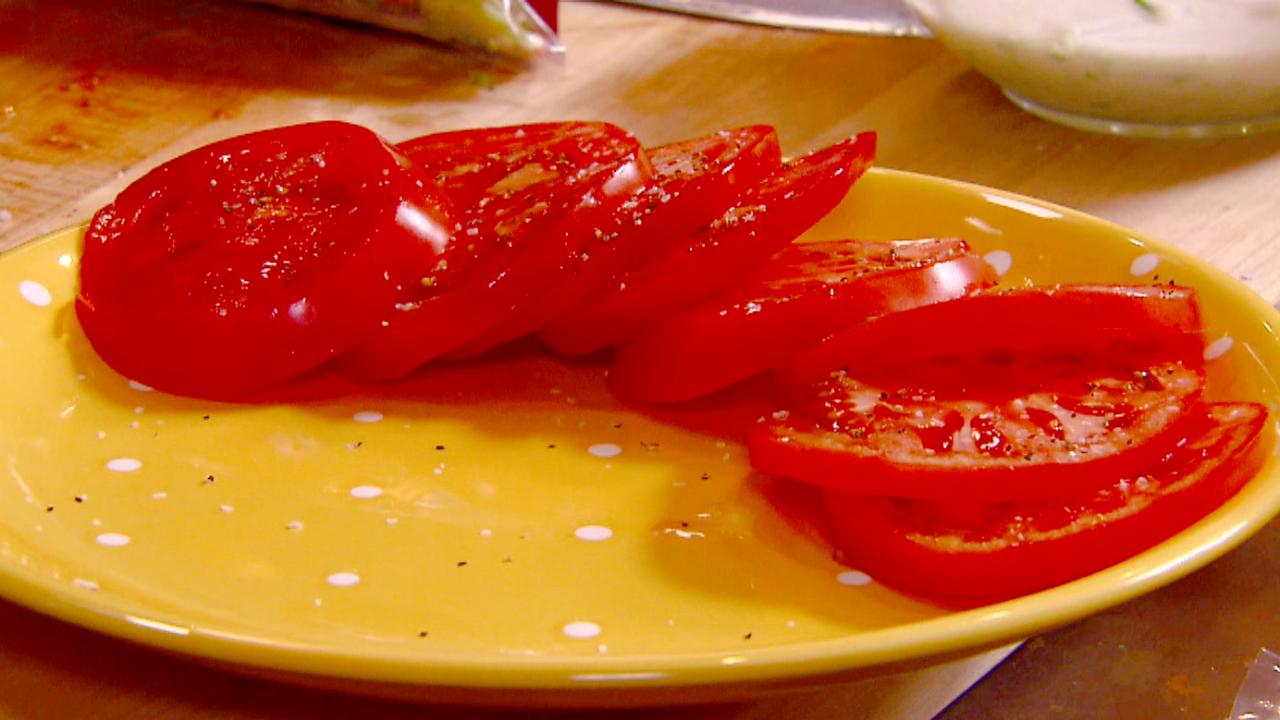 Honey-Balsamic Drizzled Tomato