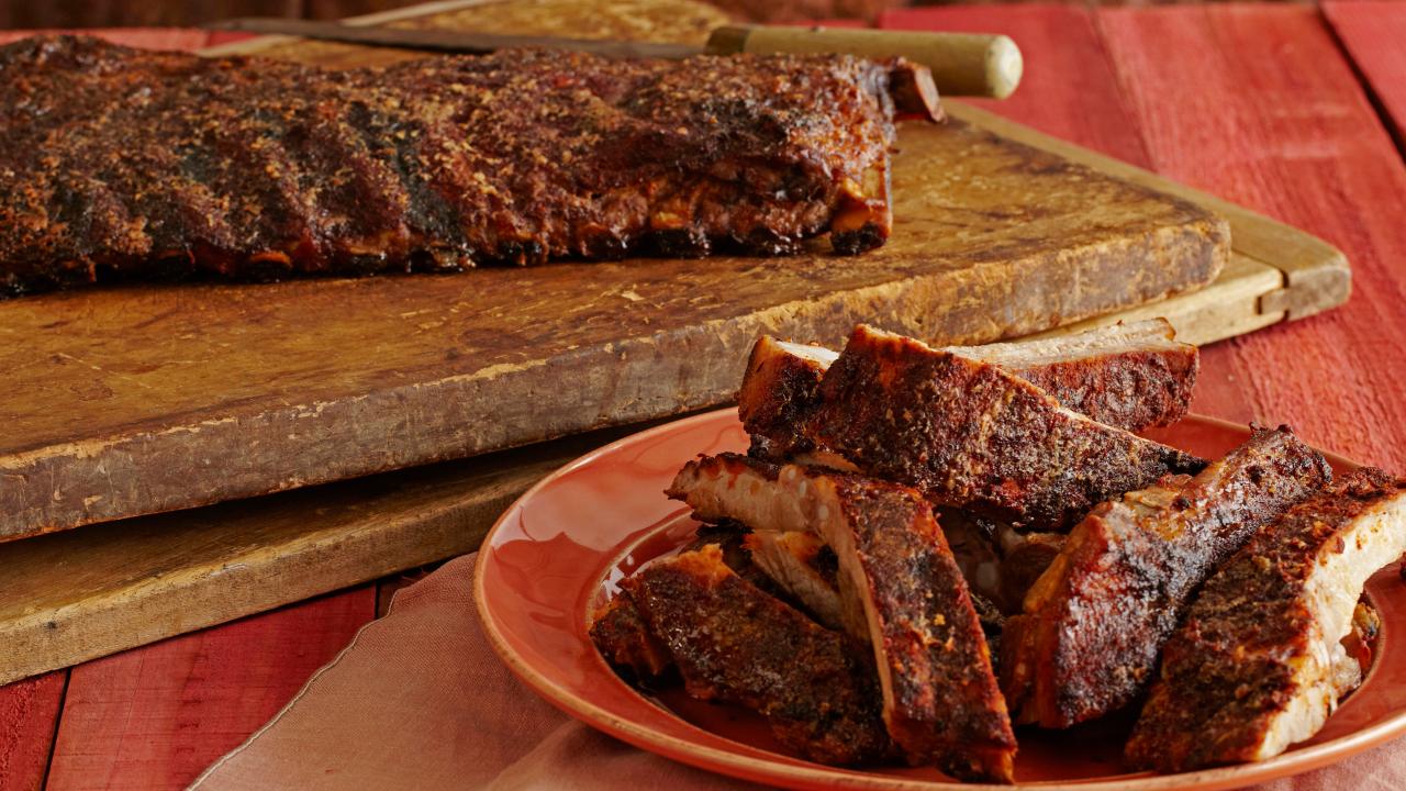 Spice-Rubbed Smoked Ribs