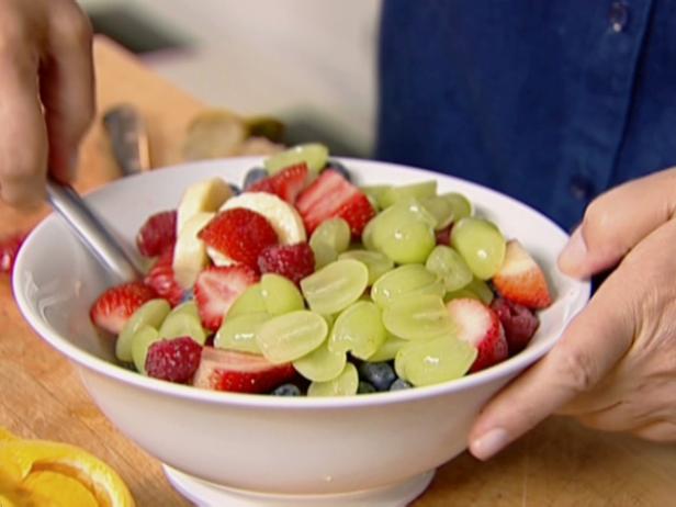 Fresh Fruit Salad With Honey Vanilla Yogurt Recipe Ina Garten Food Network
