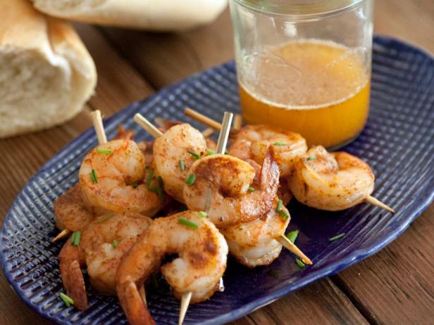 creole shrimp skewers