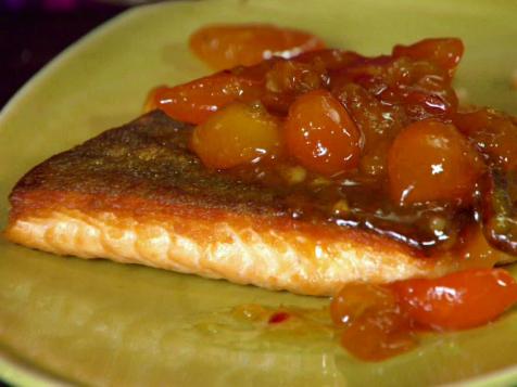 Seared Arctic Char with Kumquat Compote