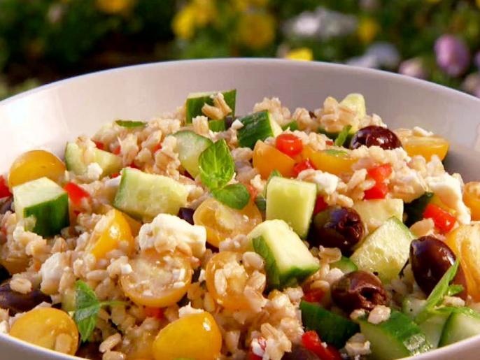 Barley Greek Salad Recipe The Neelys Food Network