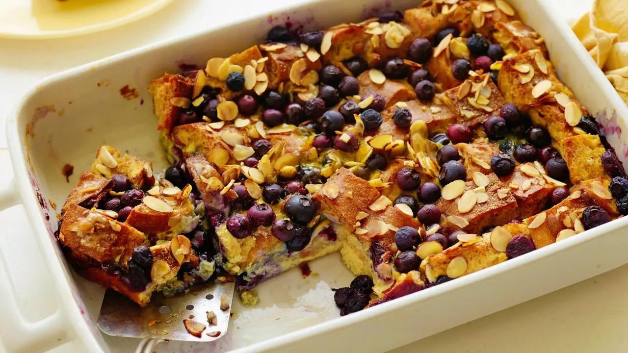Blueberry Almond French Toast