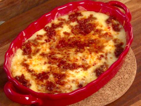 Baked Cheese with Chorizo