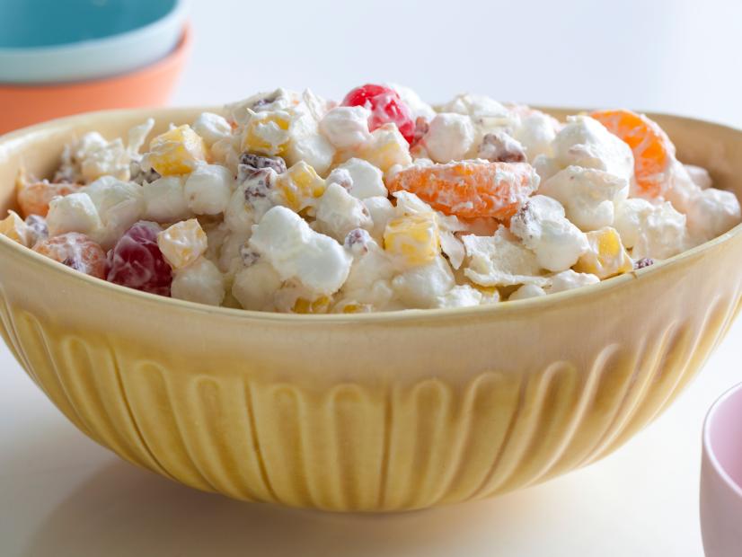 24 hour fruit salad with marshmallows and sour cream