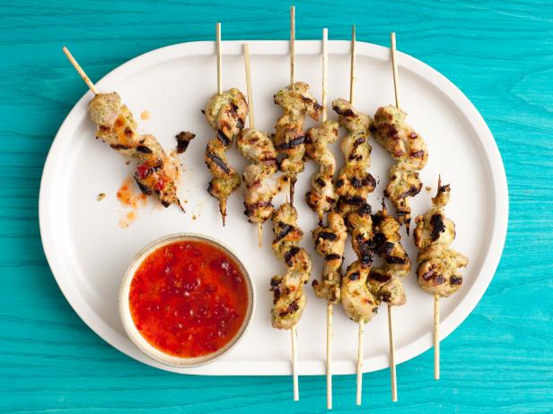 Chili Ginger Grilled Chicken Skewers