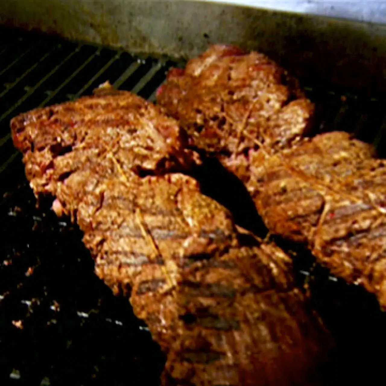 Grilled Beef Tenderloin with Grilled Spring Onions