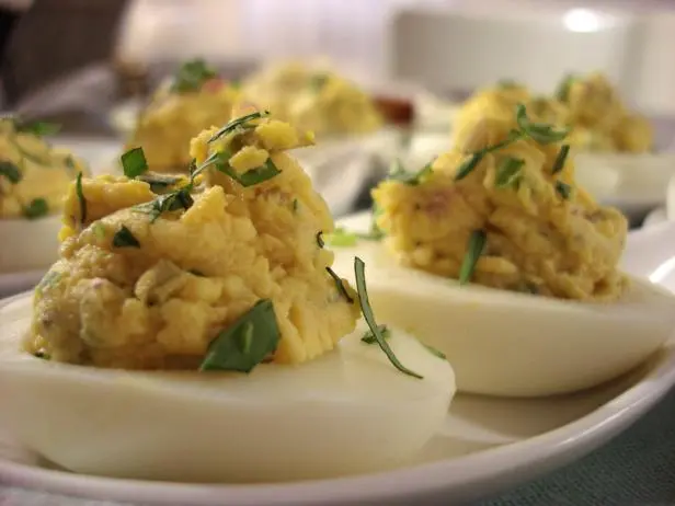 Tarragon Deviled Eggs Recipe | Claire Robinson | Food Network