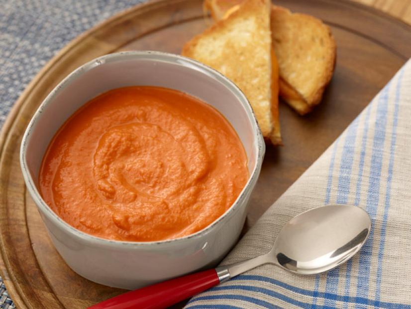 Roasted Tomato Bisque Recipe Jeff Mauro Food Network