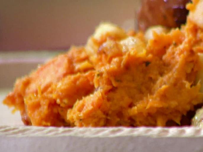 Roasted Sweet Potatoes and Apples Recipe Anne Burrell Food Network