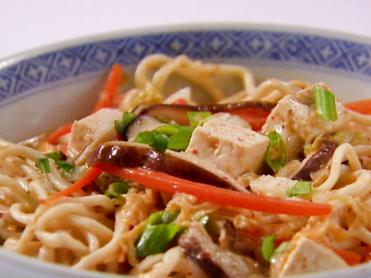 Coconut Red Curry Sauce and Noodles Recipe | Bobby Flay | Food Network