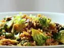 Beef fried rice prepared by Sandra Lee. 