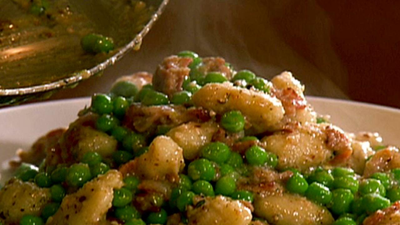 Gnocchi, Bacon and Sweet Peas