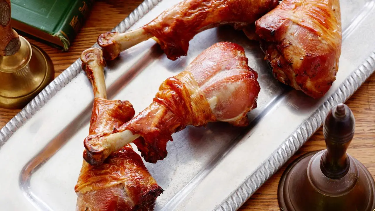 Maple Bourbon Brined Turkey Legs Recipe Guy Fieri Food Network