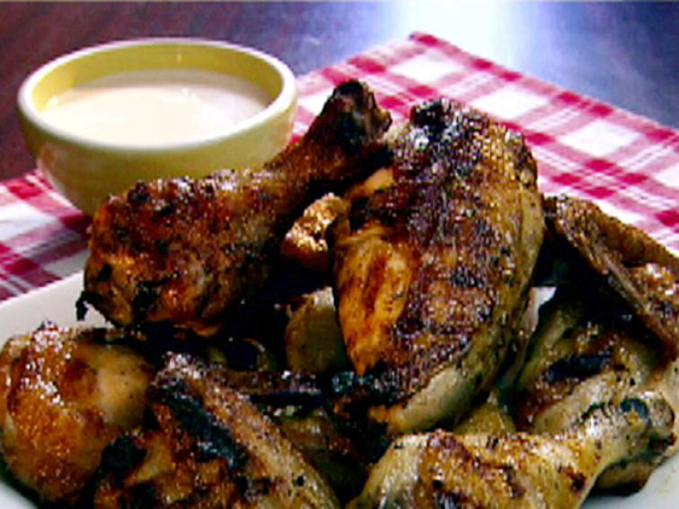 Grilled Chicken with Alabama White BBQ Sauce Recipe The Neelys Food
