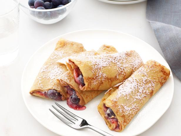 Crepes with Peanut Butter and Jam