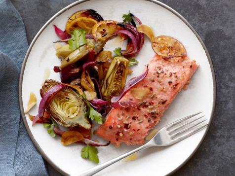 Salmon With Baby Artichokes