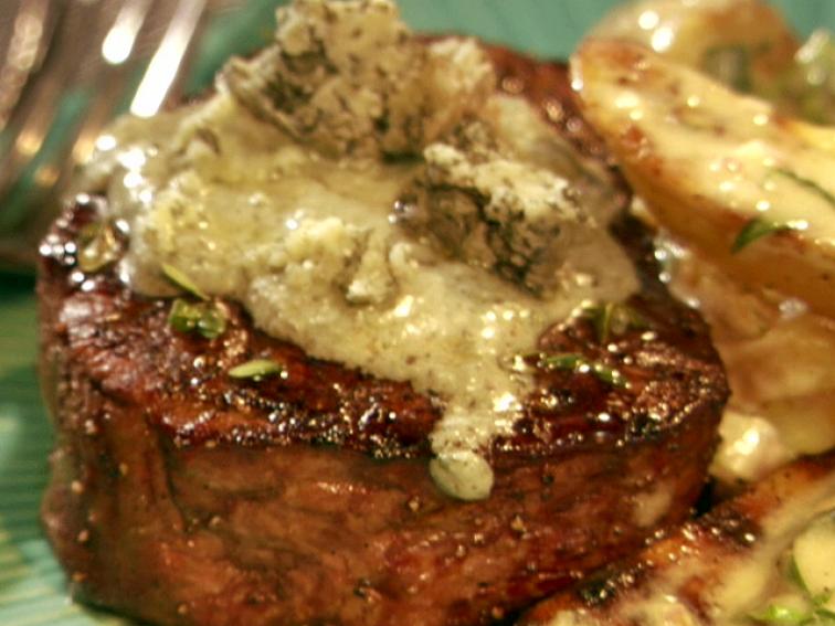 Grilled Filet with Blue Cheese Butter Recipe Bobby Flay Food Network