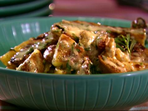 Grilled Fingerling Potatoes with Creamy Tarragon Vinaigrette