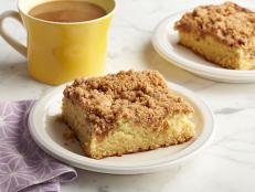 Alex Guarnaschelli really likes to start her coffee cake recipe by making the cinnamon streusel topping. Combining the flavors that will top the cake provides motive to hurry and bake the cake and get to the eating part!