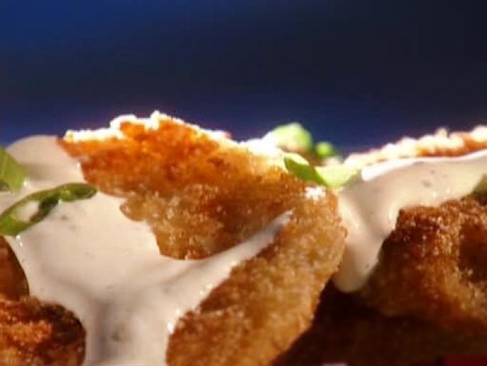 Fried Green Tomatoes with Horseradish Cream Recipe Guy Fieri Food