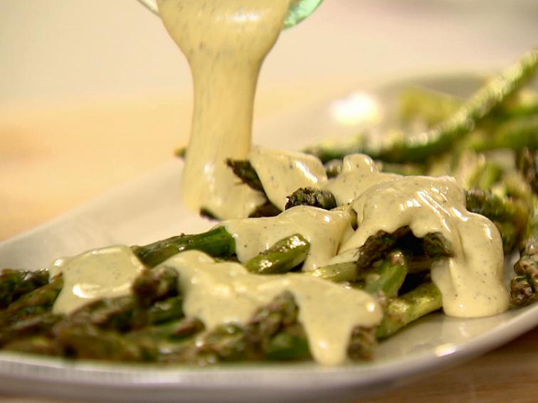 Roasted Asparagus with Hollandaise Recipe Ina Garten Food Network