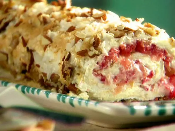 Yummy Coco-Nutty Pavlova Log Recipe | Sunny Anderson | Food Network