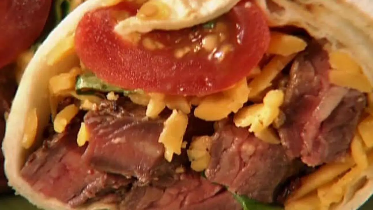 Marinated Skirt Steak Burritos