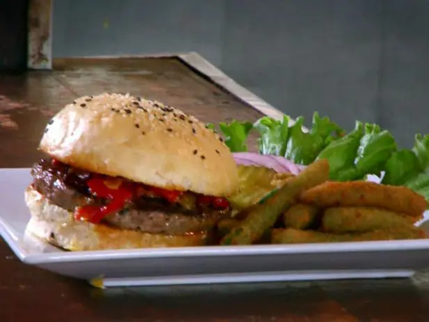 The Lamb Burger Recipe | Food Network