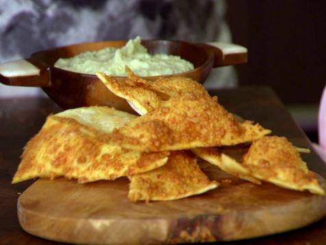 Roasted Garlic-Asiago Dip with Homemade Crackers