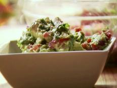 Try this guacamole recipe from The Pioneer Woman's Ree Drummond for a healthy game-day option.