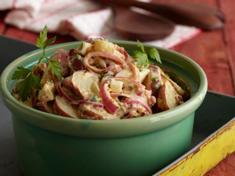Texas-Style Potato Salad with Mustard and Pickled Red Onions