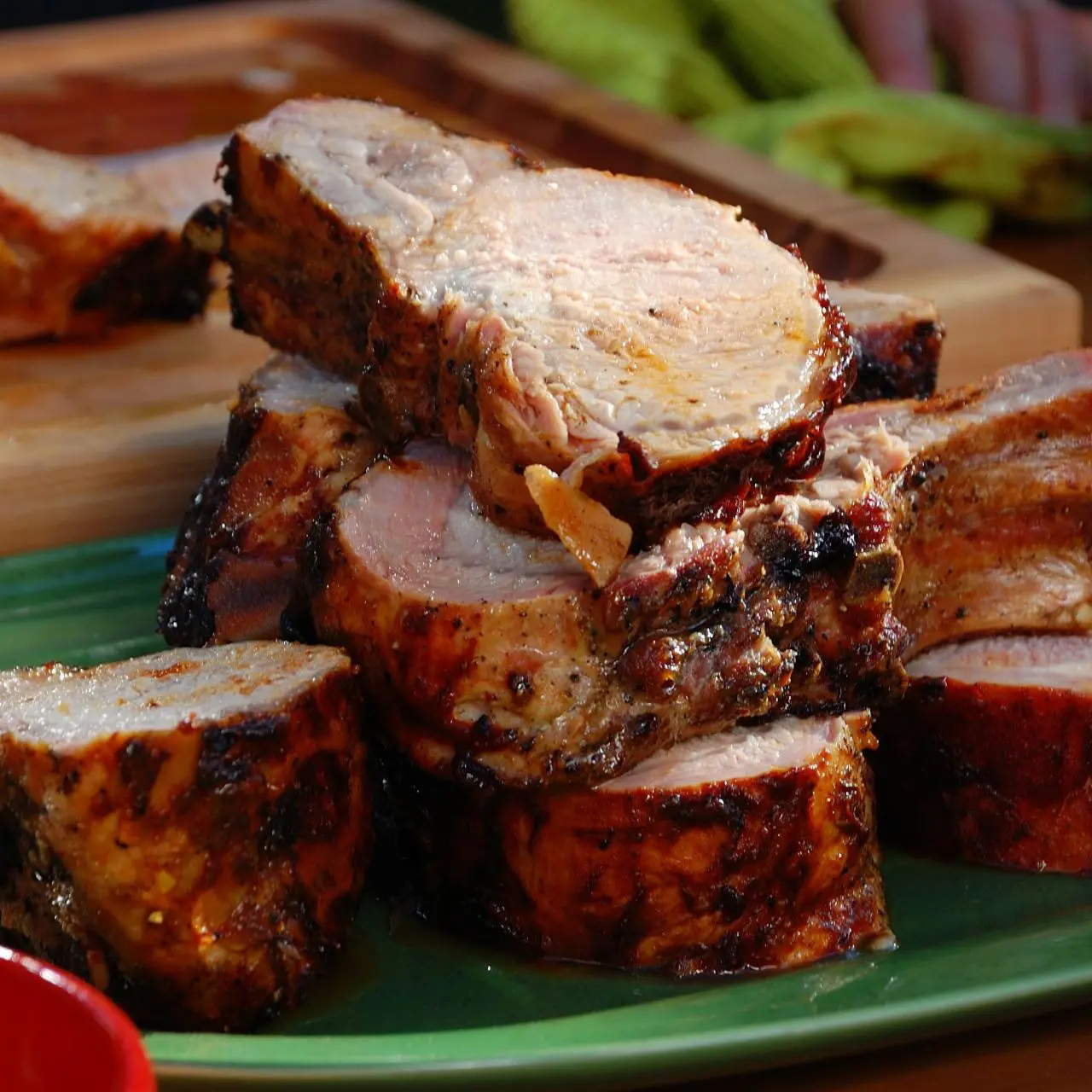 Grilled Rack of Pork with Sherry Vinegar BBQ Sauce