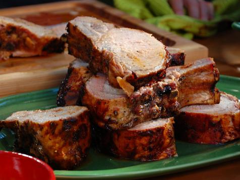 Grilled Rack of Pork with Sherry Vinegar BBQ Sauce