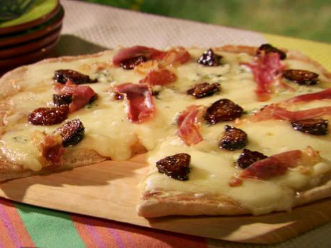 Four Cheese Pizza with Fig and Prosciutto